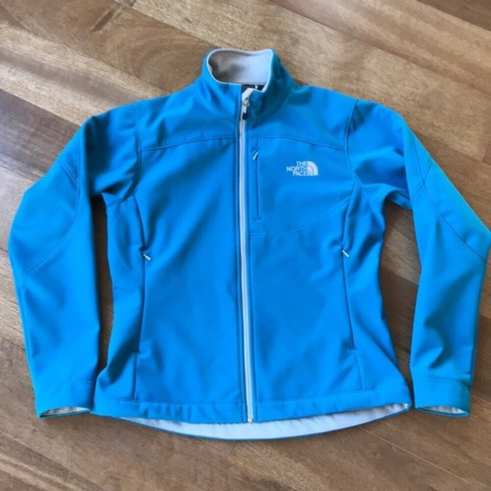 The North Face Apex jacket, blue soft shell